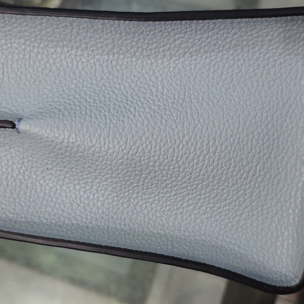 Coach Blue Leather Ombre Satchel - Picture 7 of 9